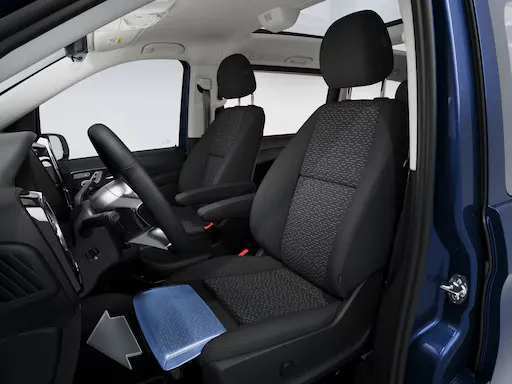 Ajuste de la profundidad del asiento del conductor